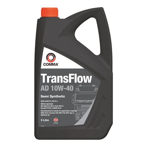 Product COMMA TRANSFLOW AD 10W 40 Semi Synthetic Suitable For High