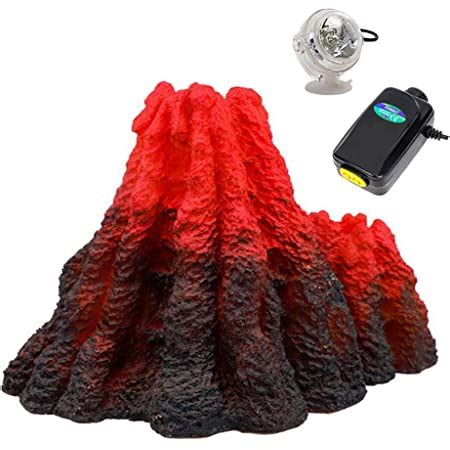 Amazon Uniclife Aquarium Volcano Decoration Ornament With Multi