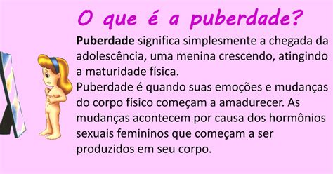 Cartilha em PDF para meninas - puberdade e mudanças físicas