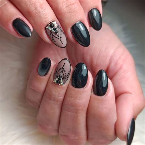 51 Black Nail Designs For The Chic Edgy TheFab20s