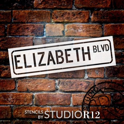 Personalized Street Sign Stencil by Studior12 Select Size USA Made DIY ...