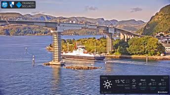 LIVE Webcam en direct Port de croisière de Geirangerfjord Norvège