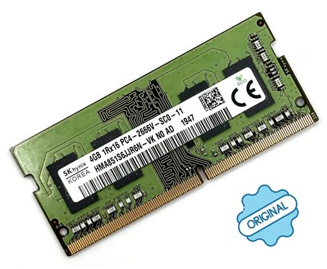 Модуль оперативной памяти SK hynix DDR4 4Gb 2666 Mhz HMA851S6JJR6N VK