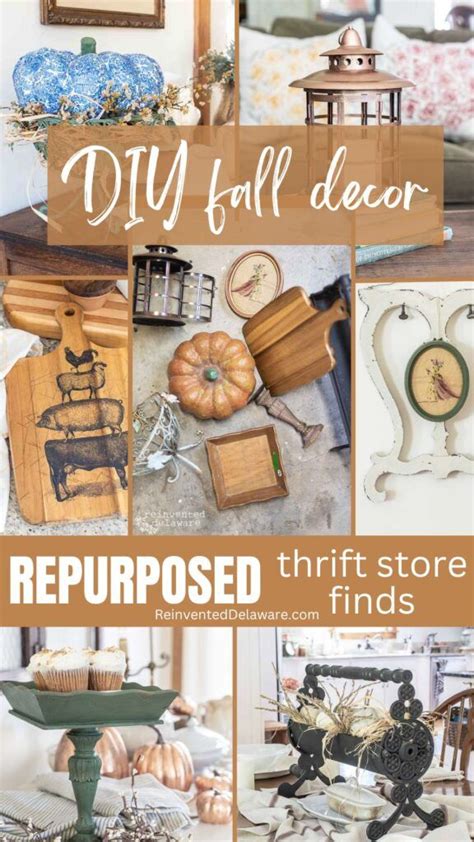 Fantastic Repurposed Thrift Store Finds For Fall Decor