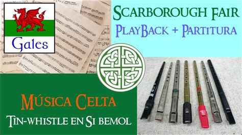 Scarborough Fair Música Celta Acompañamiento Y Partitura Para Tin