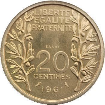 Ve R Publique Essai De Centimes Par Lagriffoul Paris Inumis