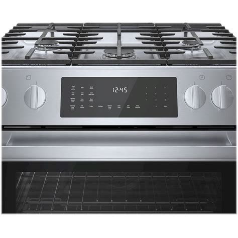 Bosch Benchmark Series 4 6 Cu Ft Slide In Dual Fuel Convection Range