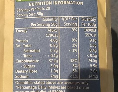 Bean Flour Nutrition Data At Anna Octoman Blog