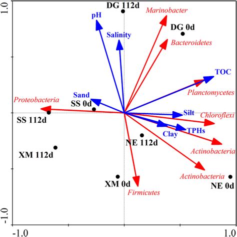 Redundancy Analysis Rda Biplot Depicting The Relationship Between The