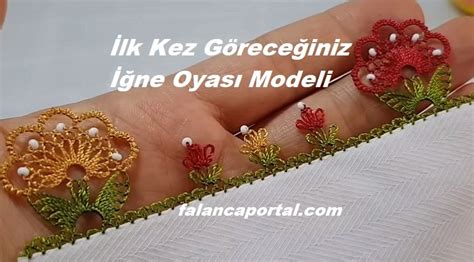 Çatalla Çiçek İğne Oyası Yapımı Renkli Hobi