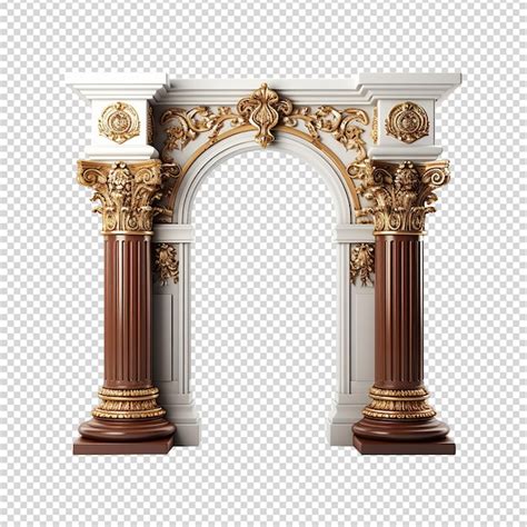 Premium PSD Greek Column Isolated On Transparent Background Png