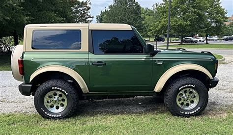 Eddie Bauer Throwback Bronco 6th Gen Build W Tan Hardtop Fender Flares Spare Tire Cover