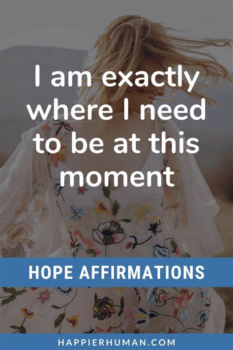 108 Positive Hope Affirmations To Stay Positive Happier Human