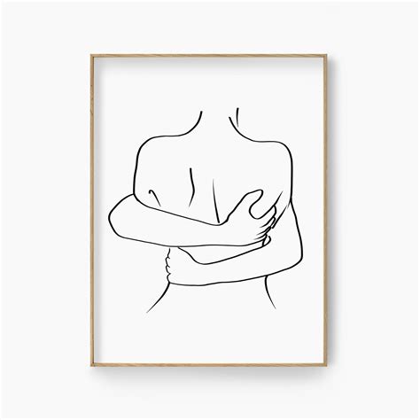 Art And Collectibles Prints Digital Prints Line Art Couple Couple Line