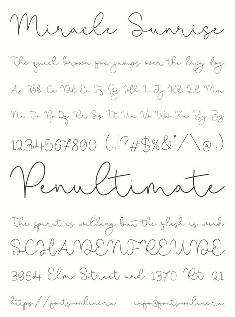 Miracle Sunrise font