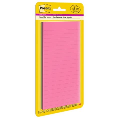 Post It Super Sticky Notes X Pack Of Packs Food Less