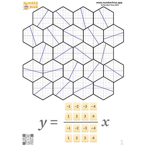 Number Hive Printable Game Boards - Gradient (Slope)
