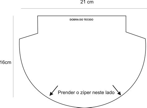 Molde De N Cessaire Meia Lua