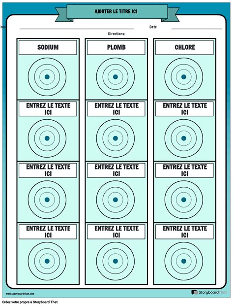 Feuille De Travail Sur Le Dessin D Atomes Storyboard
