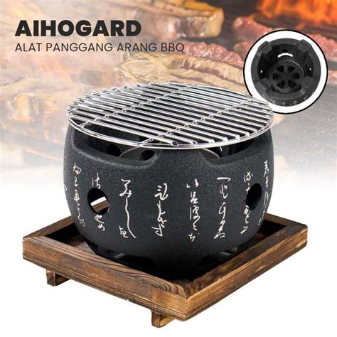 Jual Alat Panggang Arang BBQ Japanese Grill Stove 15x15cm H02 Di