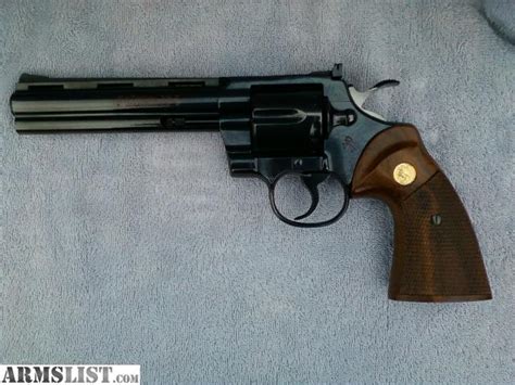 Armslist For Sale Colt Python 6 357 Magnum Royal Blue Finish Mfg 1979 Original Box