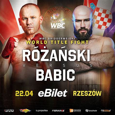 Kbn Walka O Tytu Mistrza Wiata Wbc R A Ski Vs Babic W Rzeszowie