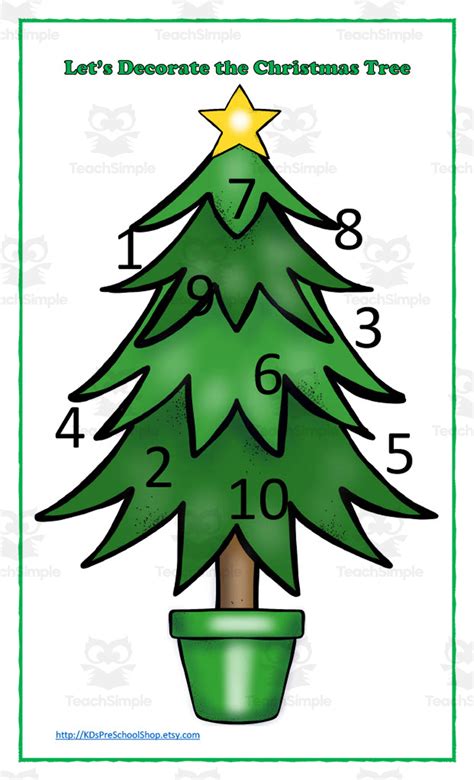 Christmas Tree Math Decorate The Tree By Teach Simple