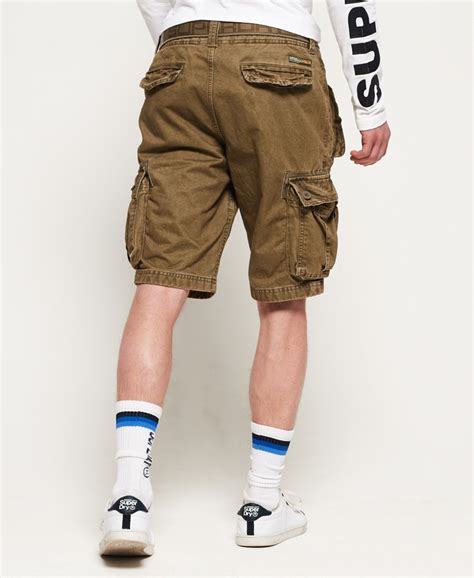 Mens Core Cargo Heavy Shorts In Dust Cloud Superdry