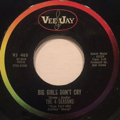 Four Seasons Big girls don t cry (Vinyl Records, LP, CD) on CDandLP