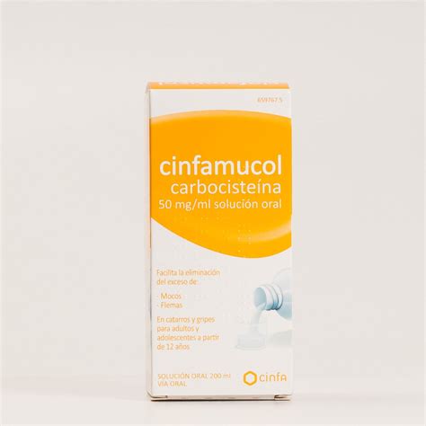 Cinfamucol carbocisteína 50 mg ml 200 ml