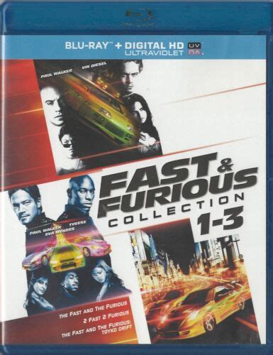 Fast Furious Movie Collection Blu Ray Paul Walker Michelle