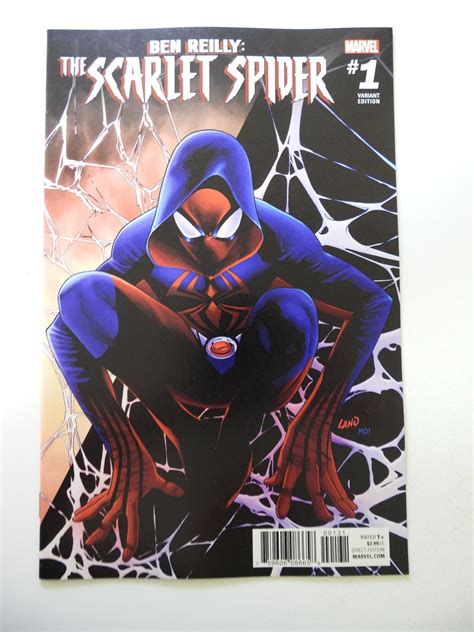 Ben Reilly Scarlet Spider 1 Land Cover 2017 Nm Condition Comic