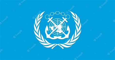 Premium Vector | Flag of International Maritime Organization (IMO ...