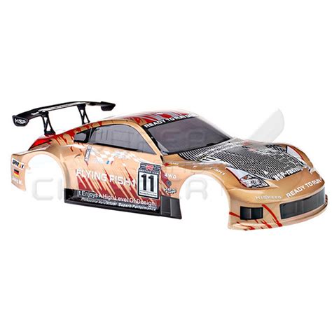 Hsp Rc Car 110 Flying Fish On Road Drifting Body Shell 12311 Gold