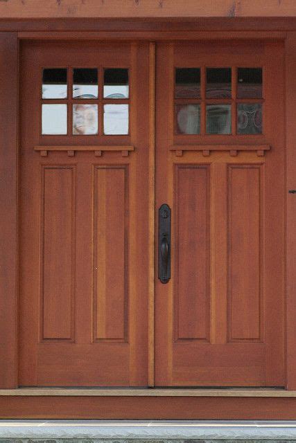 Arts Crafts Door House Front Door Double Doors Exterior Double