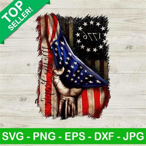 We The People American Flag Png Hand Pulling Flag Sublimation