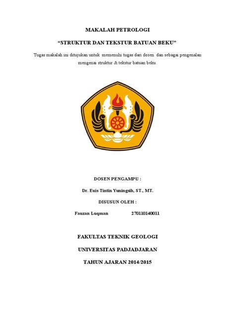 Pdf Makalah Petrologi Struktur Tekstur Batuan Beku Dokumen Tips