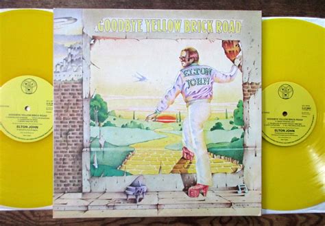 Popsike Elton John Goodbye Yellow Brick Road Lp Yellow Vinyl