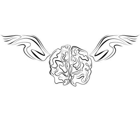 Brain Tattoo Vector Art, Icons, and Graphics for Free Download