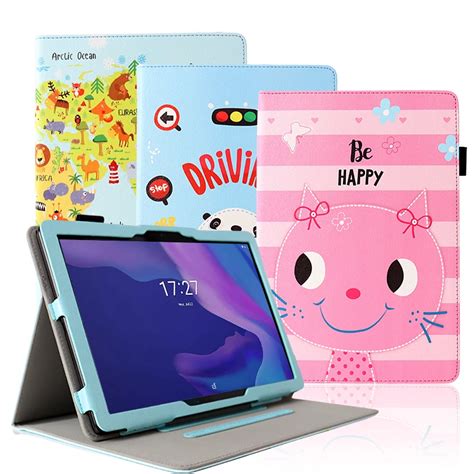 Painted Cover Case For Tcl Tab Neo Tablet Pc Folding Stand