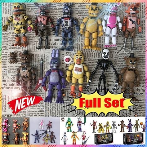 Conjunto Completo Cinco Noites Na Figura De A O Fnaf Bunnie Submarino