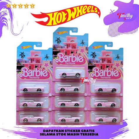 Hot Wheels Barbie De Rodas Quentes O Filme Corvette Pink Special