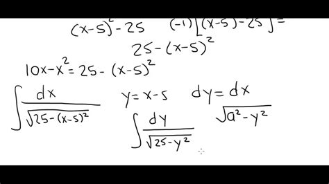 Trig Substitution 12 Youtube