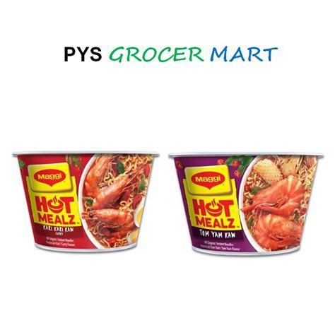 Maggi Hot Mealz Instant Noodles Bowl Curry Tom Yum G G Shopee