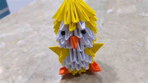 Cute 3d Origami Chick 😍 Youtube