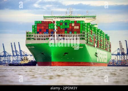 Ever Ace Evergreen The Ultra Large Container Carrier At The Port Of