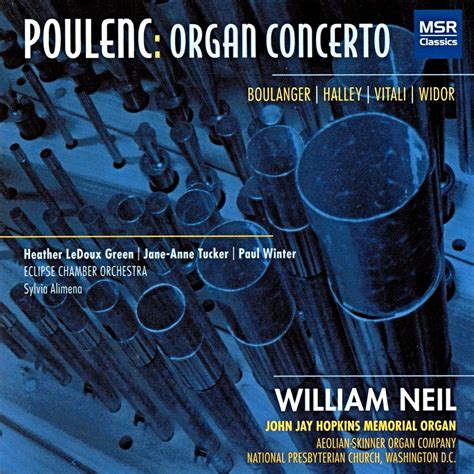 Buy Poulenc Organ Concerto Widor Organ Symphony No Allegro