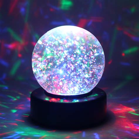 light  colour change glitter ball