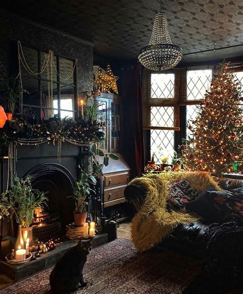 Dark Christmas Xmas Dark Home Decor Goth Home Dark Interiors