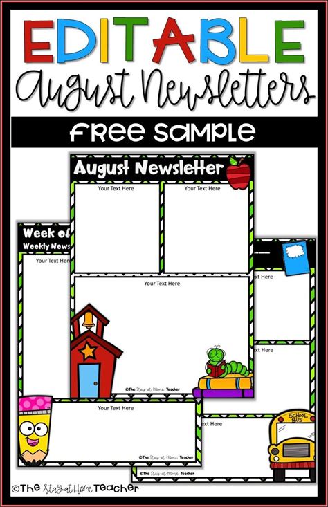 Free School Newsletter Templates - Template 1 : Resume Examples #6V3RyQ4K7b